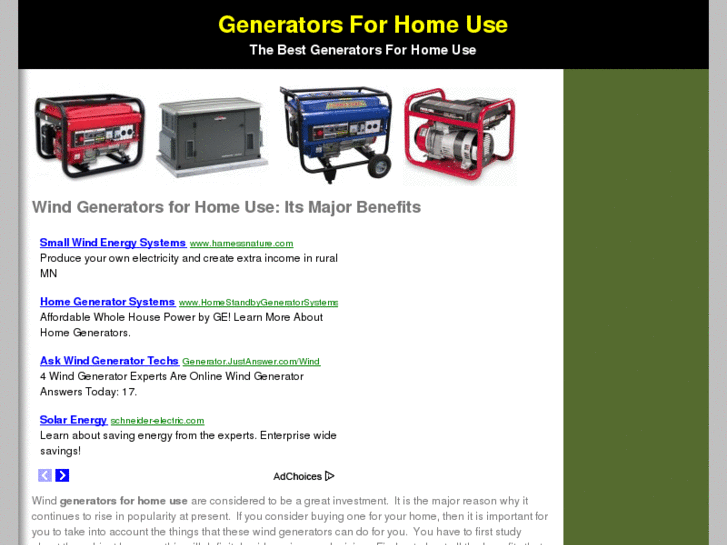 www.generators-for-home-use.info