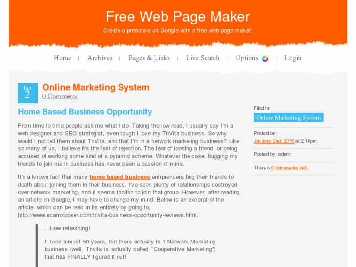 www.freewebpagemaker.net