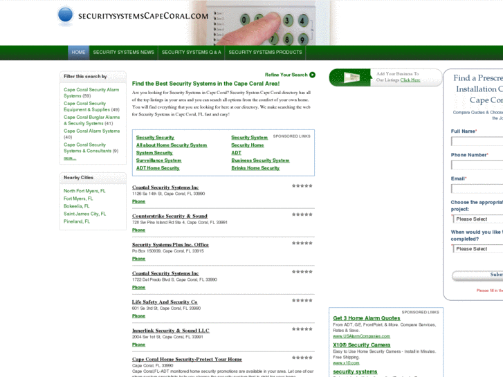 www.securitysystemscapecoral.com