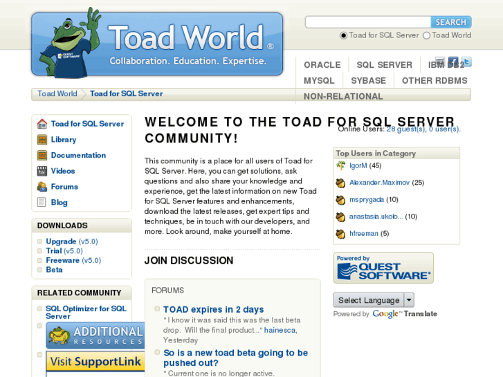 www.toadsqlserver.com