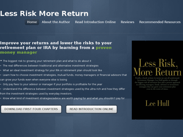 www.lessriskmorereturn.com