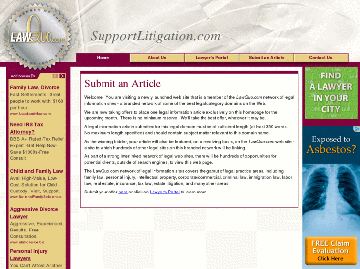 www.supportlitigation.com