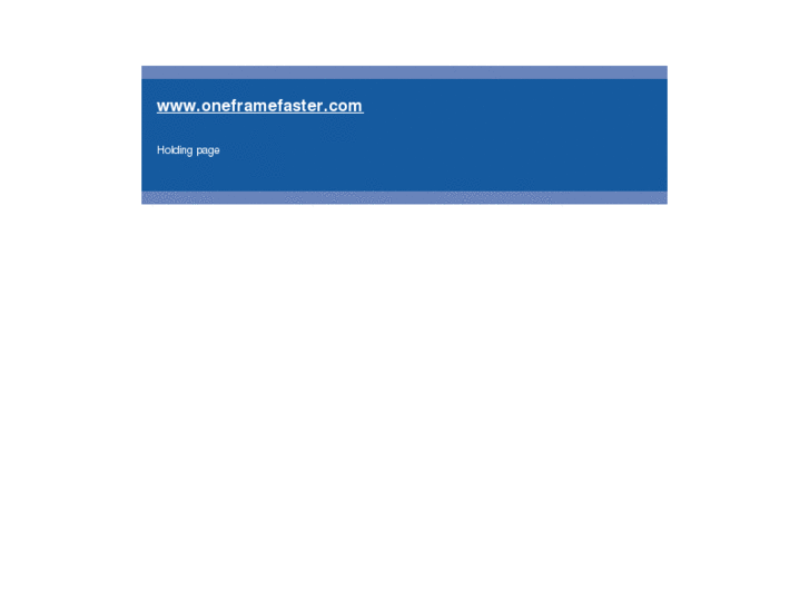 www.oneframefaster.com