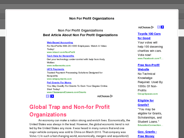 www.nonforprofitorganizations.net