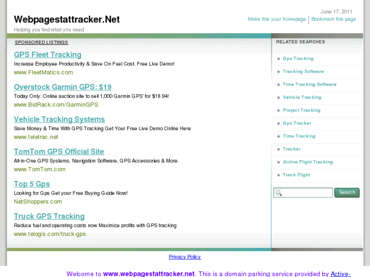 www.webpagestattracker.net