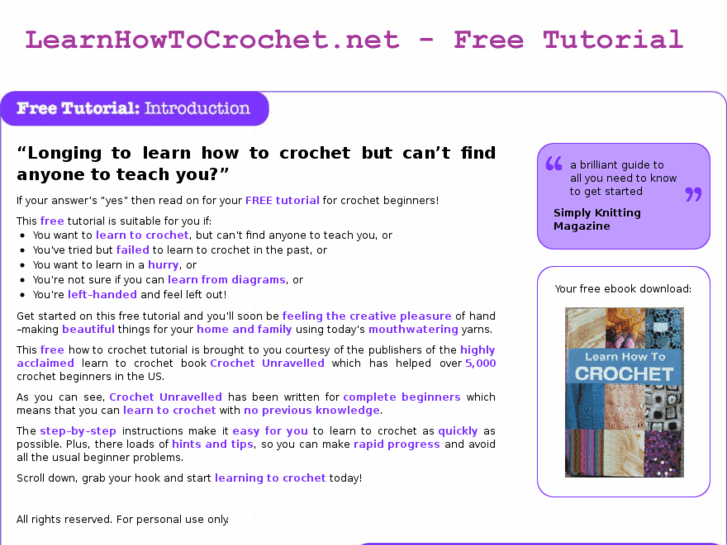 www.learnhowtocrochet.net