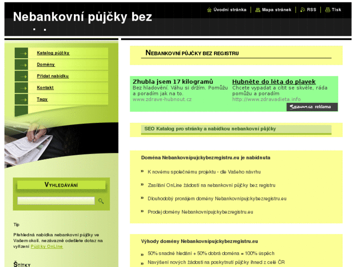 www.nebankovnipujckybezregistru.eu