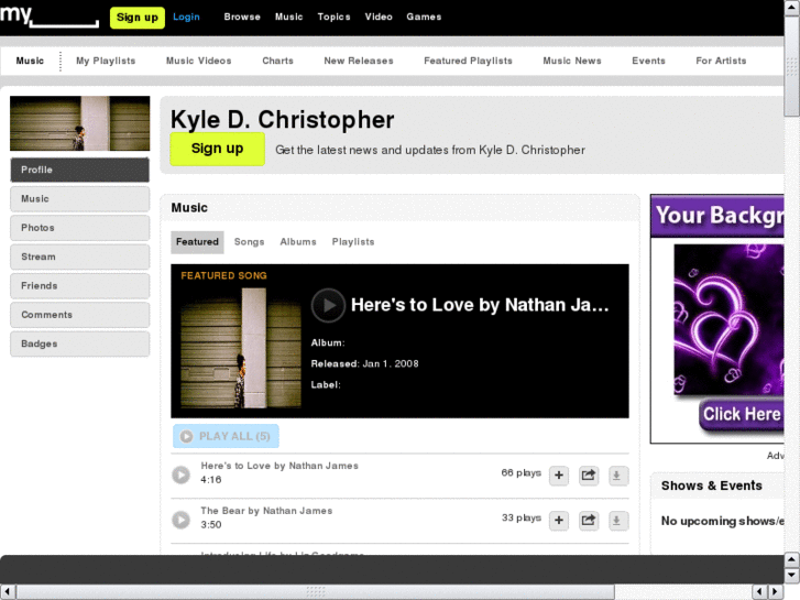 www.kylechristophermusic.net