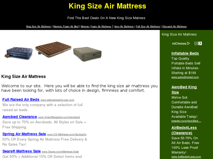 www.kingsizeairmattress.net