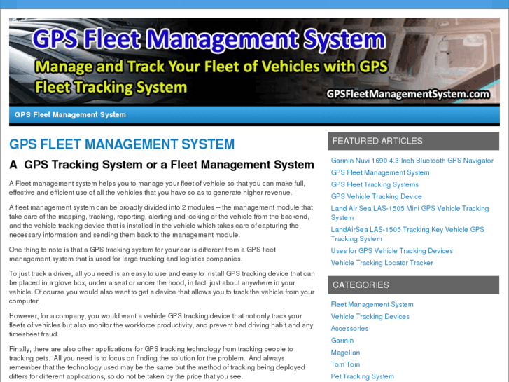 www.gpsfleetmanagementsystem.com