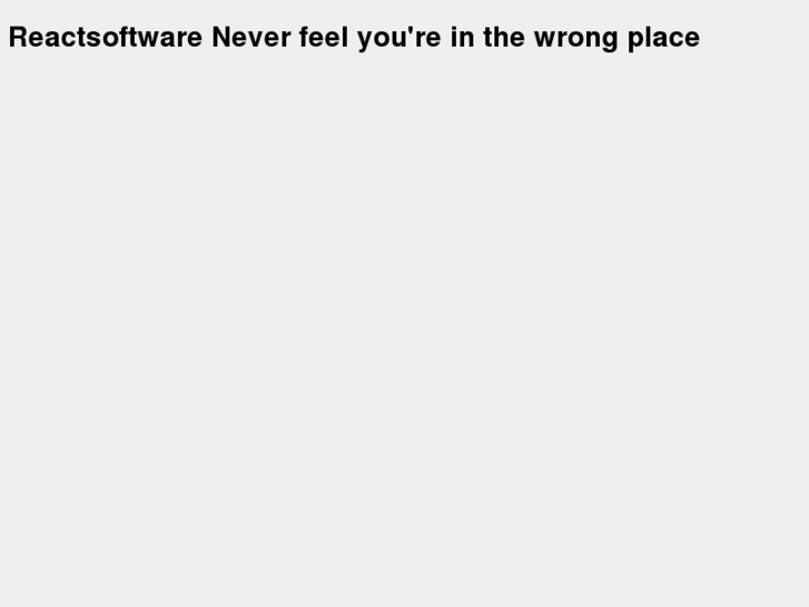 www.reactsoftware.net