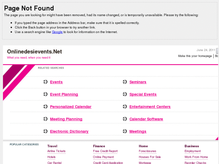 www.onlinedesievents.net