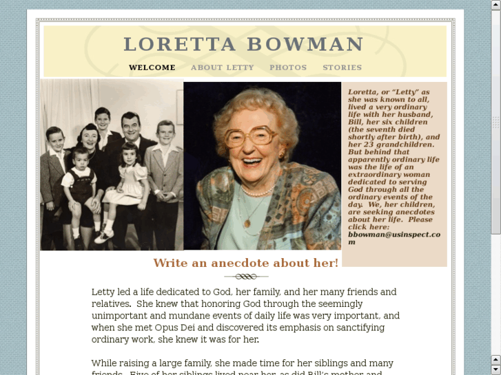 www.lorettabowman.org