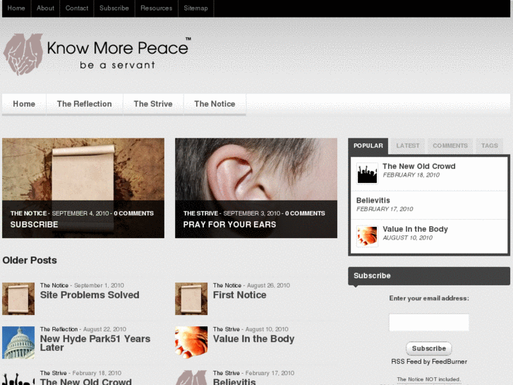 www.knowmorepeace.net