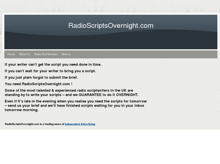 www.radioscriptsovernight.com