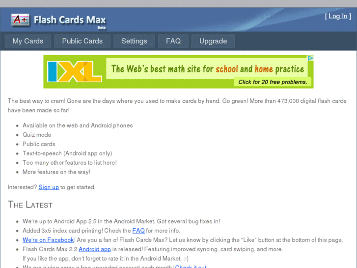 www.flashcardsmax.net
