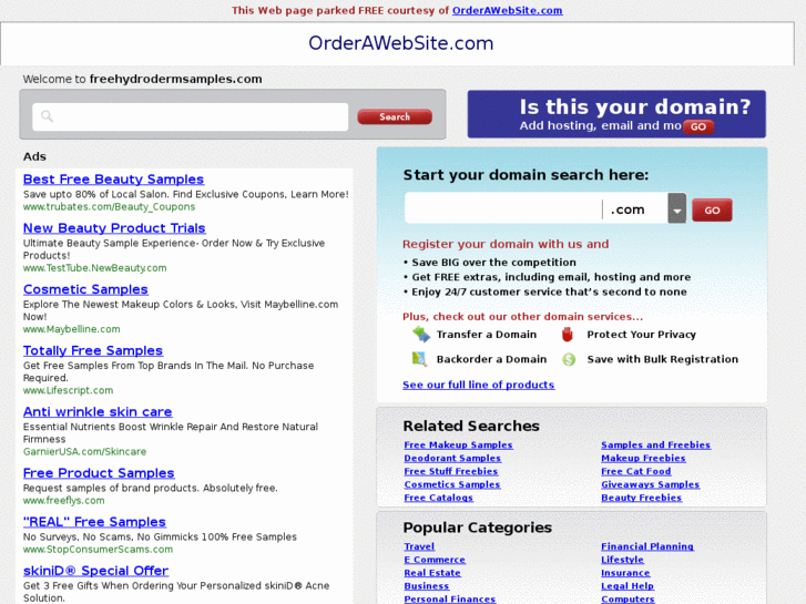 www.freehydrodermsamples.com