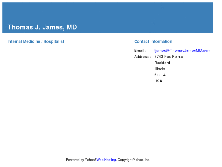 www.thomasjamesmd.com