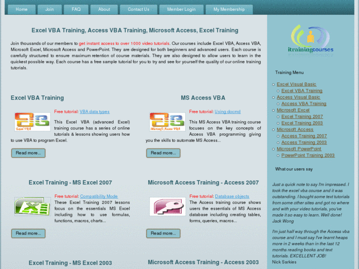 www.itrainingcourses.com