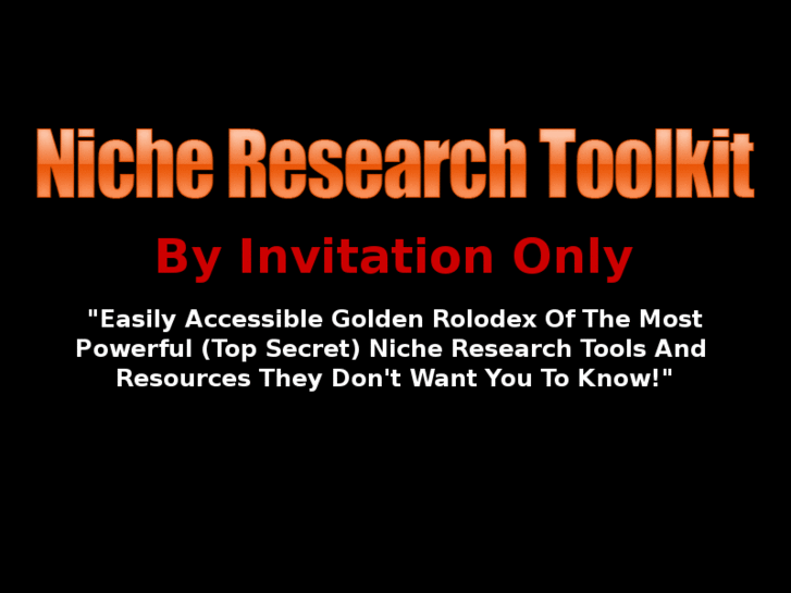 www.nicheresearchtoolkit.com