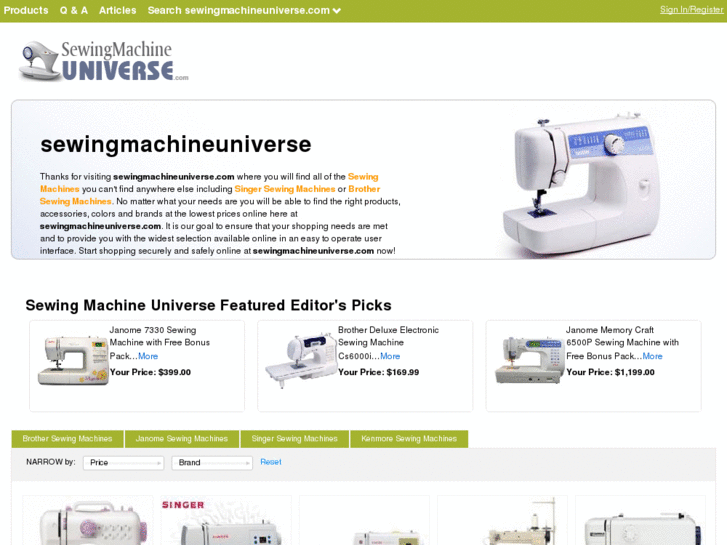 www.sewingmachineuniverse.com