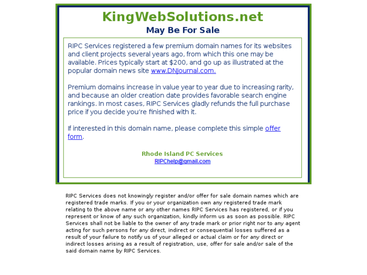 www.kingwebsolutions.net