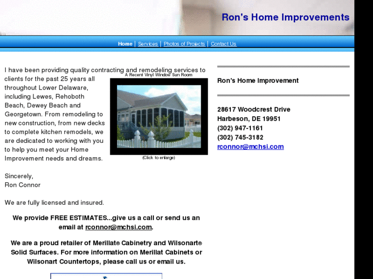 www.ronshomeimprovements.net