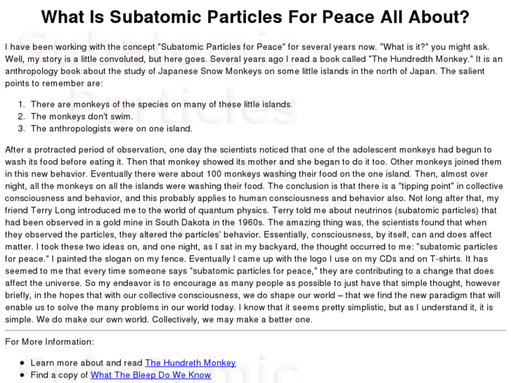 www.subatomicparticlesforpeace.org