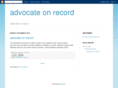 advocateonrecord.com