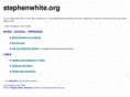 stephenwhite.org
