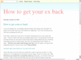 howtogetbackwithexblog.com