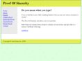 proofofsincerity.net