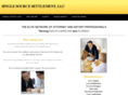 singlesourcesettlement.com