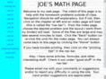 joesmathpage.com