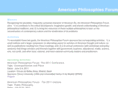 americanphilosophiesforum.org