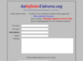 aninfiniteuniverse.org