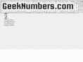 geeknumbers.info