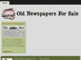 oldnewspapersforsale.com