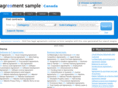 agreementsamplecanada.com