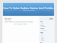 howtosolvesudokugamespuzzles.com