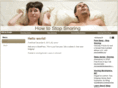 howtostopsnoring.net