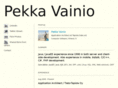 pekkavainio.info