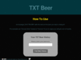 txtbeer.com