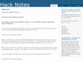 hacknotes.net