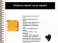 wordsfromyourheart.com