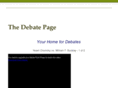 thedebatepage.com