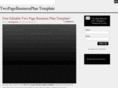 twopagebusinessplan.com