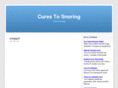 curestosnoring.com