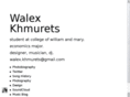 walexkhmurets.com