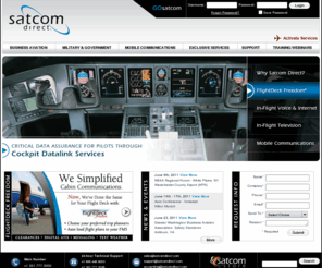 swiftbroadbandservice.com: Satcom Direct
Satcom Direct is an innovative leader for global aircraft satellite communications and mobile handheld satellite phone systems, airplane internet, Inmarsat and Iridium provider for corporate aviation military and government.